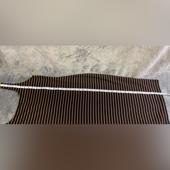 Popular Basics striped tank Bodycon dress women’s size L - Picture 8 of 14